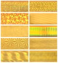 Miniatyrbild 7 av 11: Transferfolie för naglar 10cmx4cm guld Holo