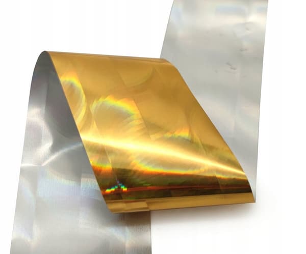 Kynsien siirtofolio 10cm x 4cm KULTAINEN HOLO