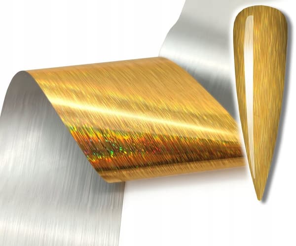 Kynsien siirtofolio 10cm x 4cm KULTAINEN HOLO