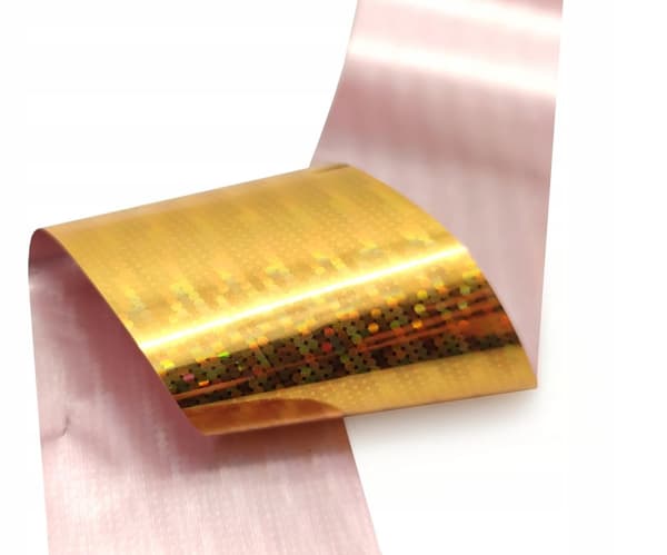 Transferfolie för naglar 10cmx4cm guld Holo