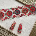 Pikkukuva 7 / 11: 10 kpl siirtofoliota 10 cm x 4 cm mandala- ja heimokukkisetti