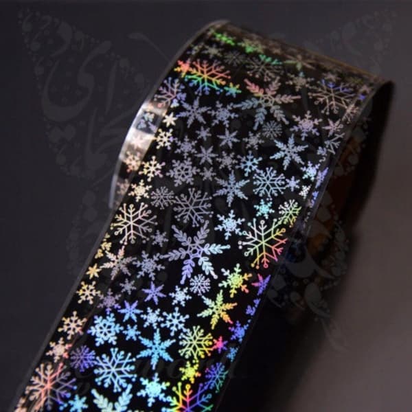 10x HOLOGRAAFINEN SIIRTOFOLIO 10cm x 4cm LUMIHIUTALESETTI, JOULU