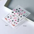 Miniatyrbillede 5 af 11: Negleklistermærker 3D Selvklæbende Konvekse Mønstre SWALLOW FLOWERS