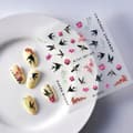 Miniatyrbillede 8 af 11: Negleklistermærker 3D Selvklæbende Konvekse Mønstre SWALLOW FLOWERS