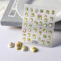 Miniatyrbillede 10 af 11: Selvklæbende konvekse 3D negleklistermærker mønstre CHOSTERS