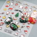 Pikkukuva 3 / 11: JOULU Itseliimautuvat Kuperat 3D-kynsitarrat Kuviot HELLO KITTY