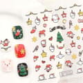 Pikkukuva 1 / 11: JOULU Itseliimautuvat Kuperat 3D-kynsitarrat Kuviot HELLO KITTY