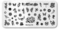 Miniatyrbild 8 av 11: Stämpelplatta för nagelkonstmönster GEARS, GEARS
