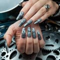 Miniatyrbild 10 av 11: Stämpelplatta för nagelkonstmönster GEARS, GEARS