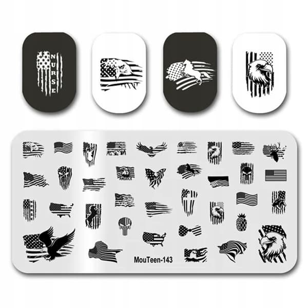Kynsileimasinmallit EAGLE AMERICA FLAG USA