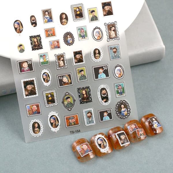 Kynsitarrat 3D-itseliimautuvat kuperat kuviot KUVA MONA LISA