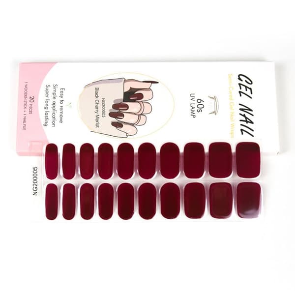 NG335 UV-gel nagelklisterset 20 st - 60 sekunders snabb och stabil vidhäftning - dekorativ design för glänsande naglar
