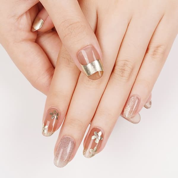 NG026 UV Gel Nagellimpsett 20st - 60 sekunder för snabb och stabil vidhäftning - dekorativ design för glänsande naglar