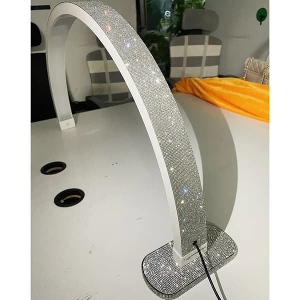 Nagellampa, 30-tums bord, LED halvmånebelysning, Vit