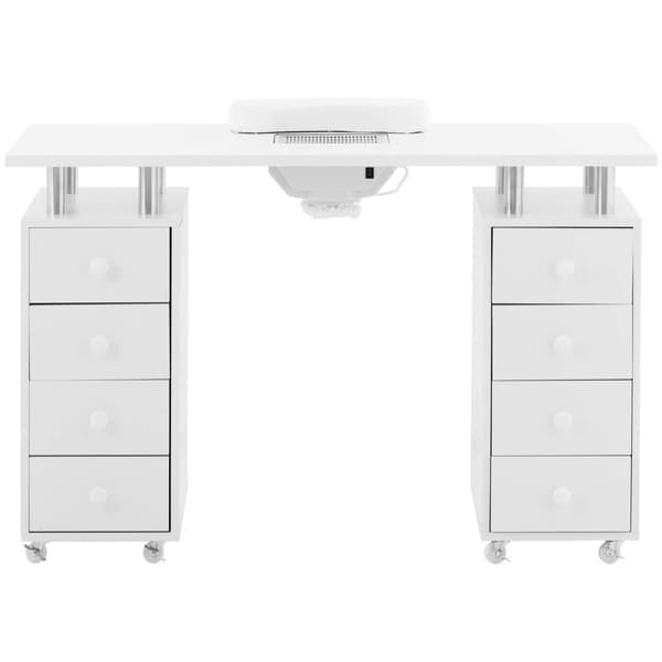 physa Nagelbord - 8 lådor - 8 hjul - Utsug