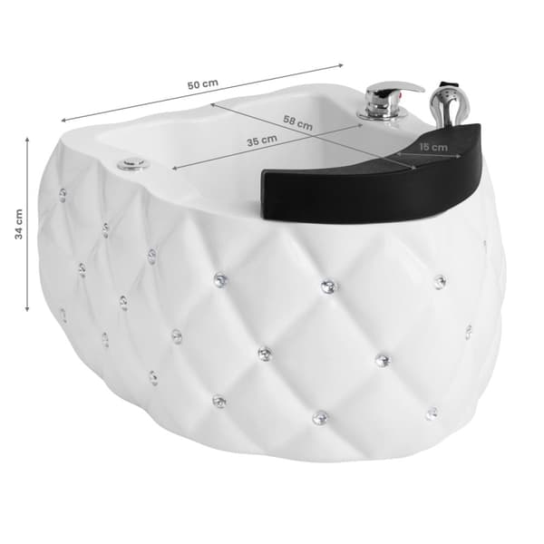 Diamant pedikyrbricka med hydromassage
