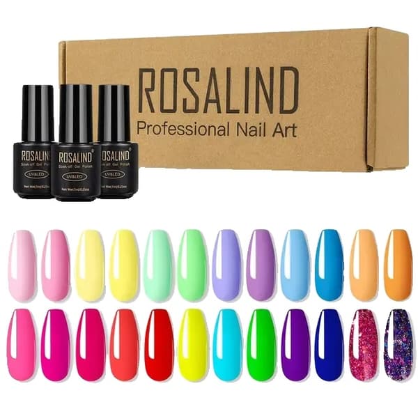 Gel nagellack set, glitter finish, semi-permanent formula, FJHTC24-07