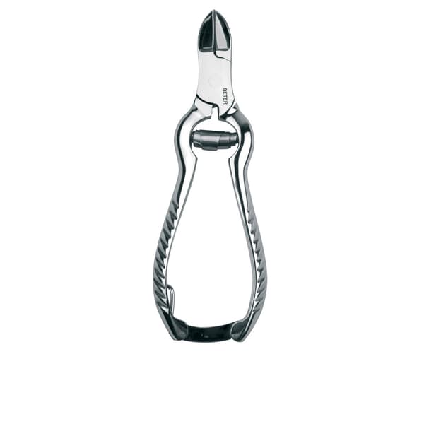 Chrome plated pedicure nippers worm 13.5 cm