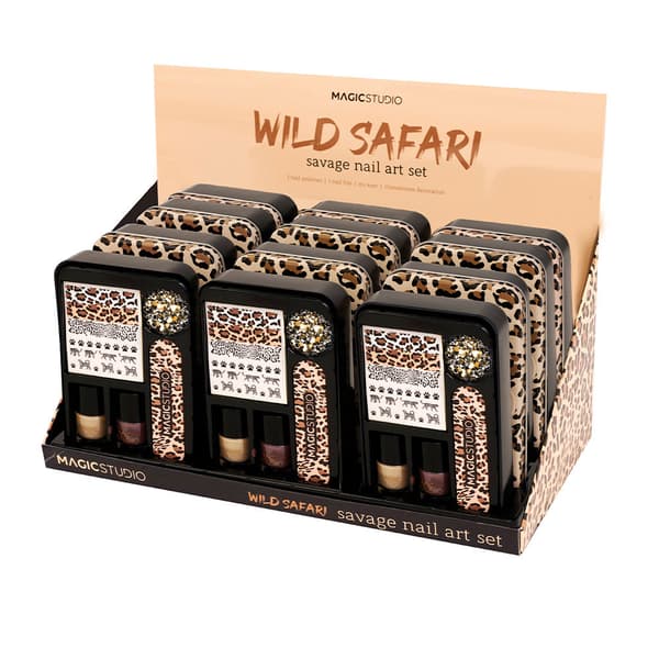 WILD SAFARI SAVAGE NAIL ART set 6 pcs