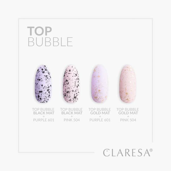 Claresa Top Bubble black Matt No wipe -5g