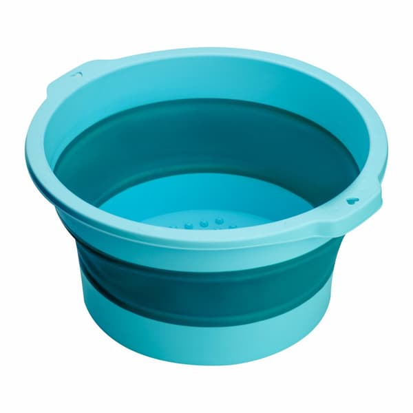 Vikbar blå pedikyrskål