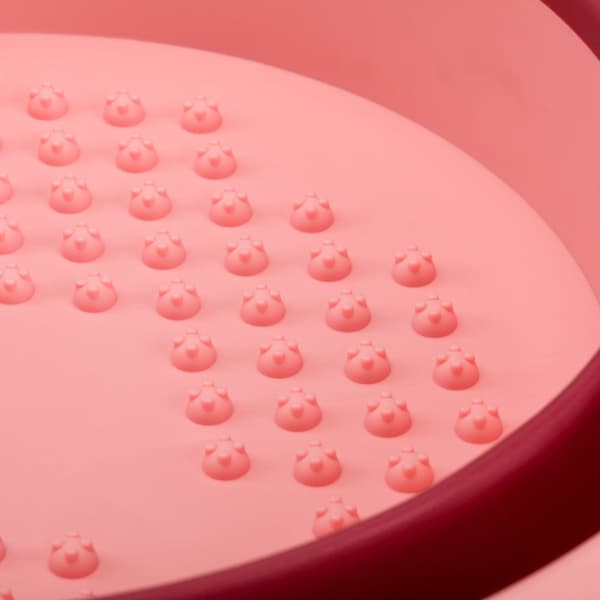 Pink foldbar pedicure skål