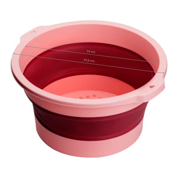 Pink foldbar pedicure skål