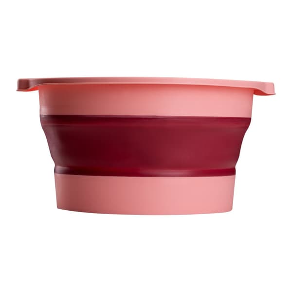 Rosa hopfällbar pedikyrskål