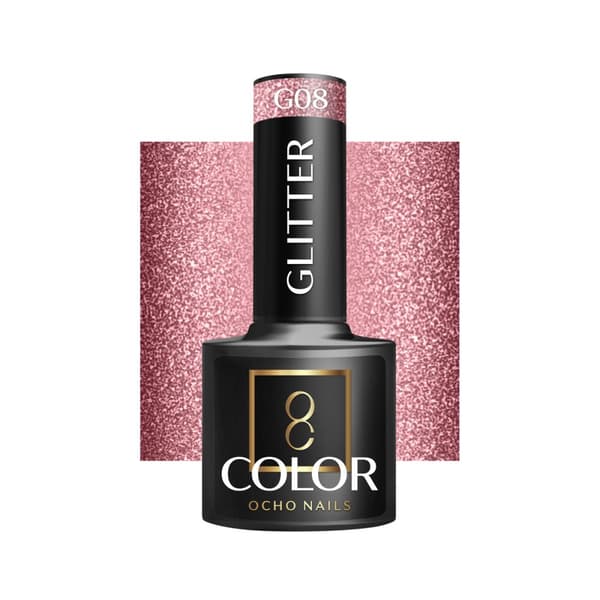 OCHO NAILS Hybrid glitter neglelak G08 -5 g