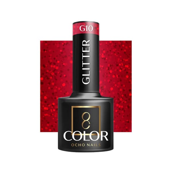 OCHO NAILS Hybridi glitter kynsilakka G10 -5 g