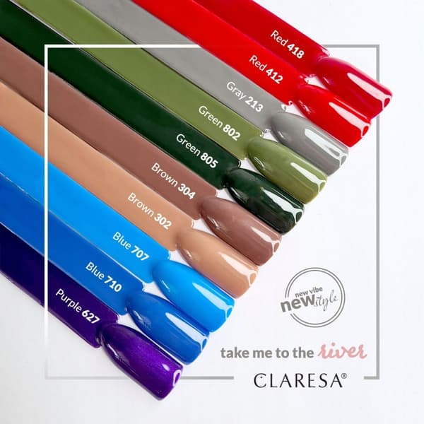 Claresa Hybrid Nail Polish TA ME TO THE RIVERseries