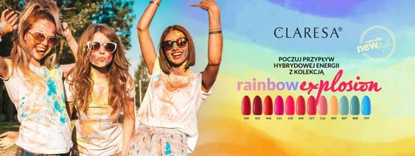 CLARESA HYBRID NEGLOLAK Rainbow Explosio kollektion
