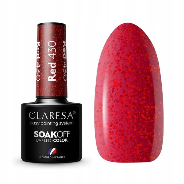 Claresa Hybrid kynsilakka RED 430 -5g