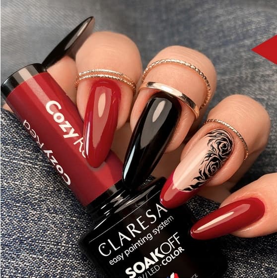 Claresa Hybrid nagellack COSY RED -5g