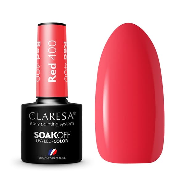 Claresa Hybrid neglelak RØD 400 -5g