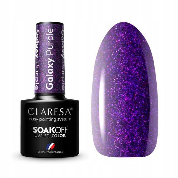 Claresa Hybrid nagellack Galaxy Purple 5g