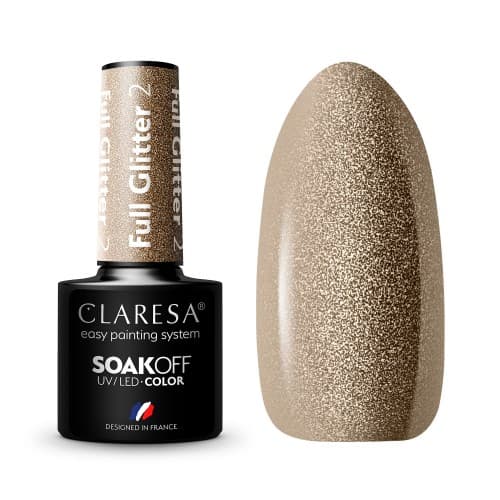 Claresa Hybrid neglelak FULD GLITTER 2 -5g