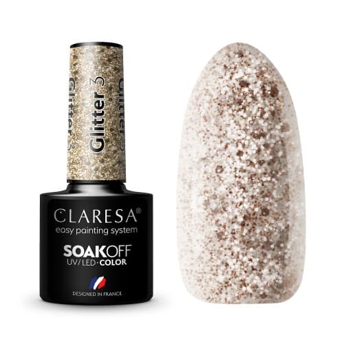 Claresa Hybrid neglelak GLITTER 3 -5g