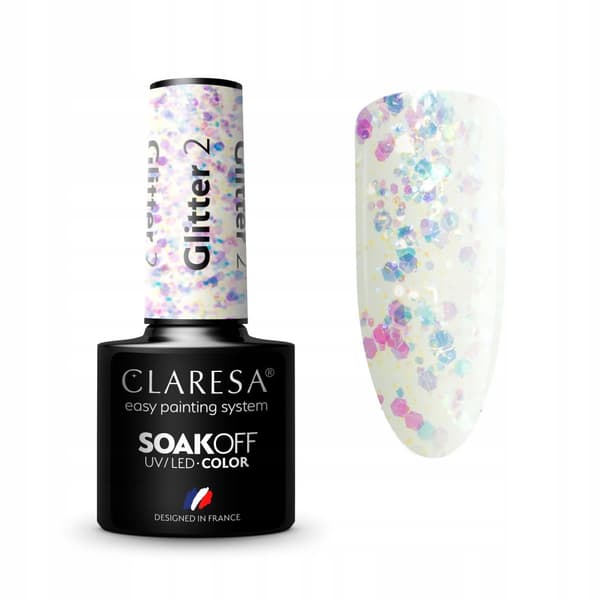 Claresa Hybrid neglelak GLITTER 2 5g