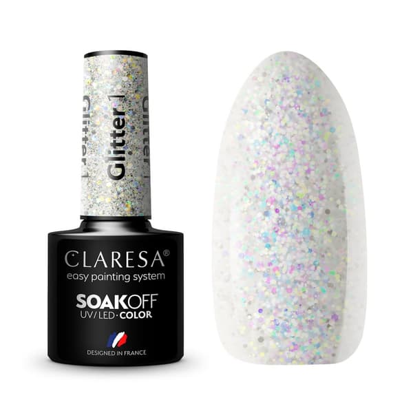 Claresa Hybrid nagellack GLITTER 1 -5g