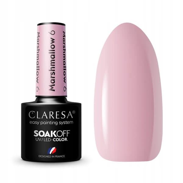 CLARESA HYBRID NEGLELAKK MARSHMALLOW 6 5G