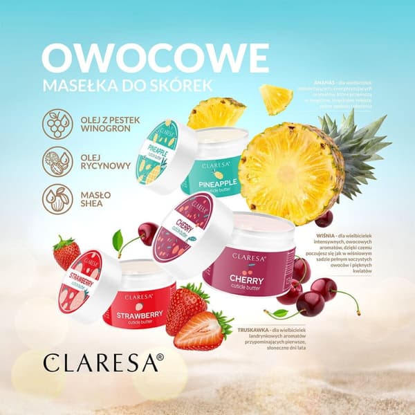 Claresa Ananas Cuticle Butter - 13 g /ananas
