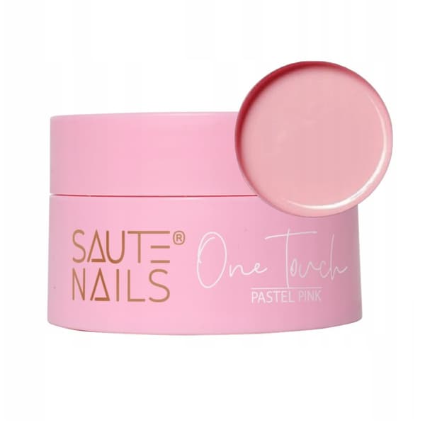 SAUTE NAILS Negleopbyggergel ONE TOUCH - PASTEL PINK - 30g