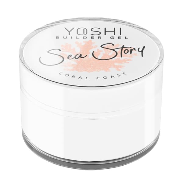 YOSHI SEA STORY Negleopbyggergel - Coral Coast - 15ml - LILLE