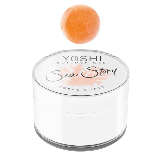 YOSHI SEA STORY Negleopbyggergel - Coral Coast - 15ml - LILLE