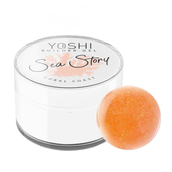 YOSHI SEA STORY Negleopbyggergel - Coral Coast - 15ml - LILLE