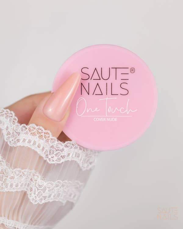 SAUTE NAILS One Touch -kynsienrakennusgeeli - PEITEVÄ NUDE - 50 g