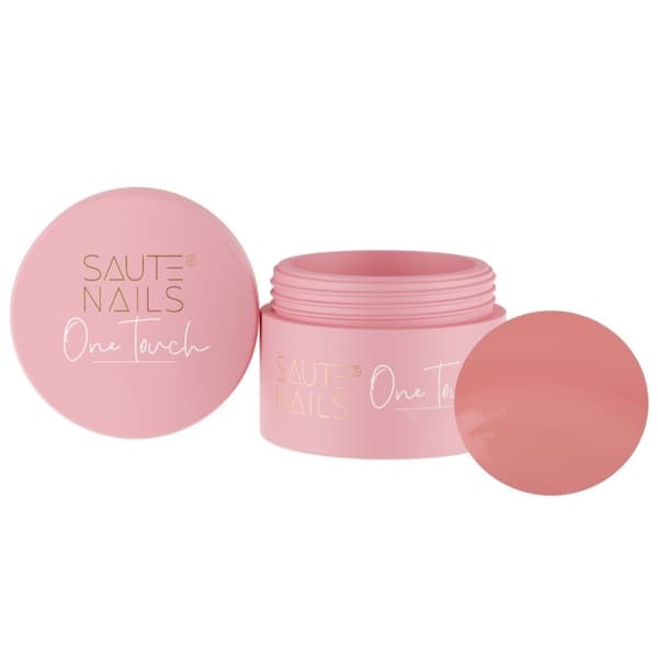 SAUTE NAILS One Touch -kynsienrakennusgeeli - PEITEVÄ NUDE - 50 g