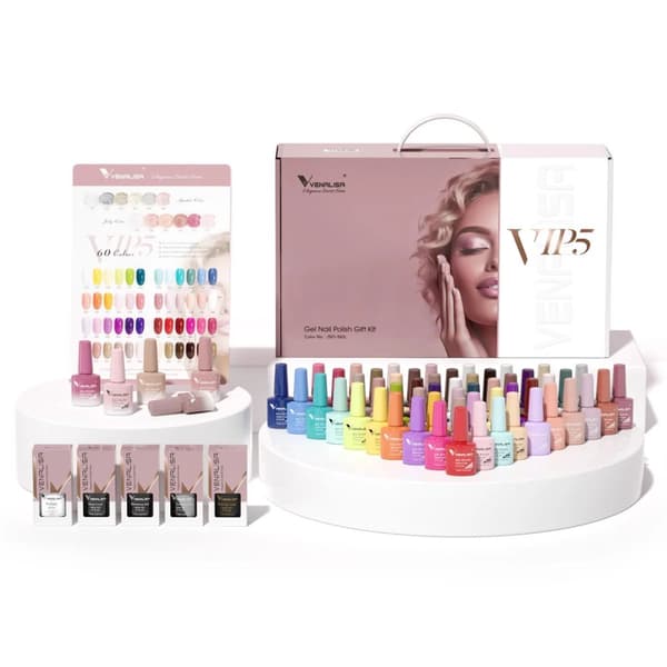 Negle Gel Polish Kit, Farve Display, Mærket Kuffert,VIP5 HEMA GRATIS