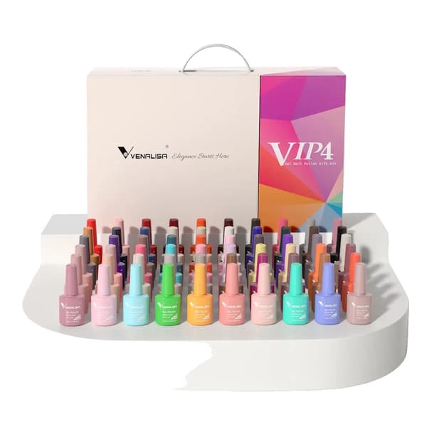 Gel nagellack set, Hema-fritt, Soak off bas, VIP4 (401-460) NY